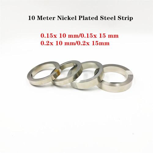 1 Roll 10m 18650 Li-ion Battery Nickel Sheet Plate Nickel Plated Steel Belt Strip Connector spot welding machine Battery welders