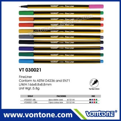 promotional Hexagon fine liner pen