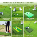Green de entrenamiento premium con tapete para golpear golf 6 en 1