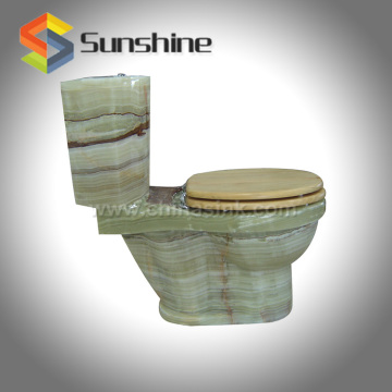 Durable & Unique Natural Green Onyx Toilet