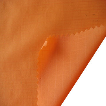 Nylon taffeta with checks and soft texture