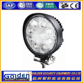 Round black Housing 3W led work lights of offroad for SUV