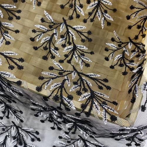Mysterious  Babysbreath Yarn Mesh Embroidery Fabric