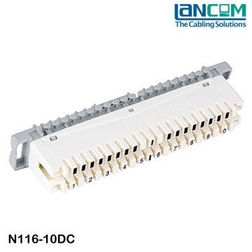 Lancom OEM,ODM Welcome customized LOGO printed 5 pair/ 8 pair/ 10 pair disconnection module & connection module