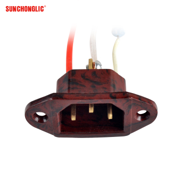 Sunchonglic Rice Cooker 3 Pin Socket Red Bent Ear Copper Sheet Parts
