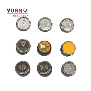 BR36A(B) Elevator Braille Button with Red and White Lights for Control Box