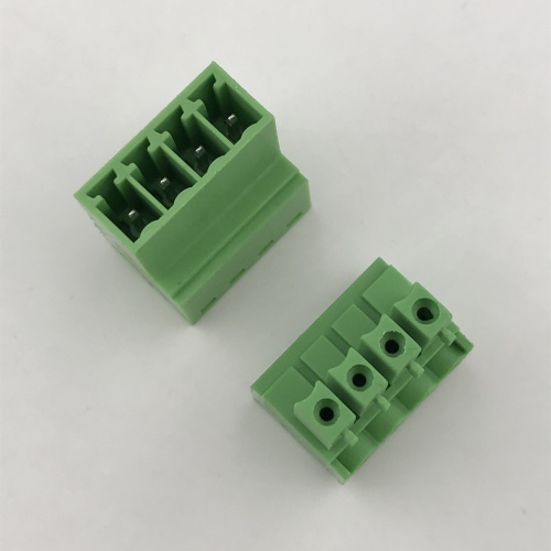 Contatos de 4 pinos do bloco de terminais M&amp;F do plug-in de fio