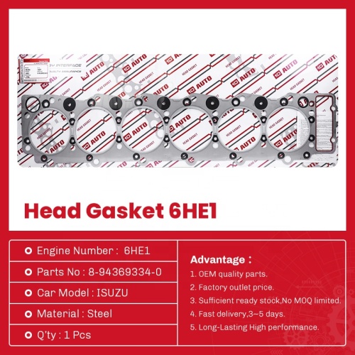 8-94369334-0 ملاءمة لحشية رأس الأسطوانة Isuzu 6he1
