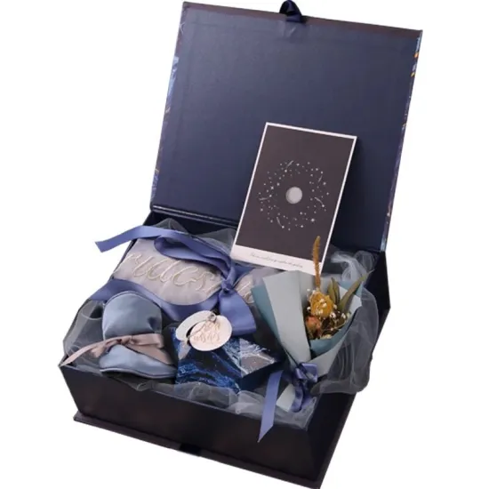 Ribbon Handle Book Shape Boxes With Print