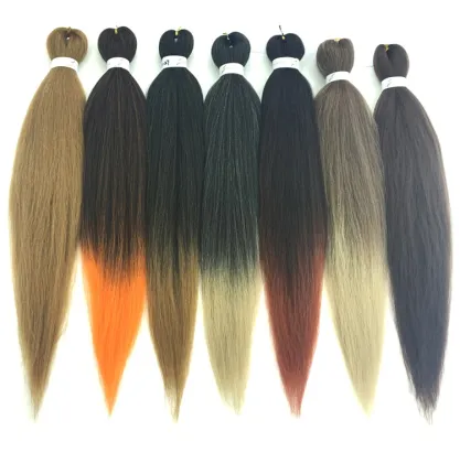 Pre Stretched Braiding Hair Extensions Wholesale Price Prestreched Synthetic Fiber Braiding Hair Jumbo Hair Braids For Women