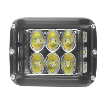 Kwadratowa lampa robocza o przekątnej 3,8 cala ze światłami bocznymi