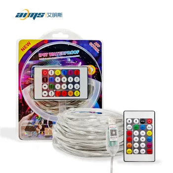 5V IP65 Waterproof Smart LED String Lights with Music Control for Festive Decorations