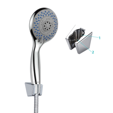 5-Function Chrome Rainfall High-Pressure Shower Head Kit for Bathroom