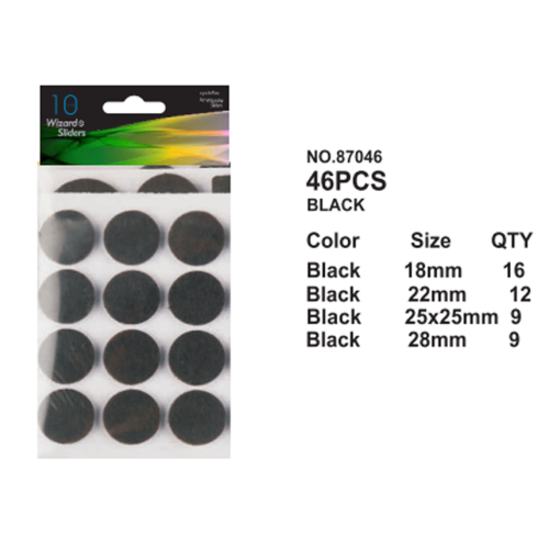 Black Non-weavn Felt pads