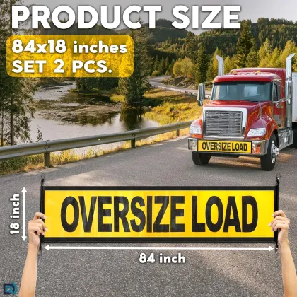 Oversize Load Banner with Brass Banner Grommets