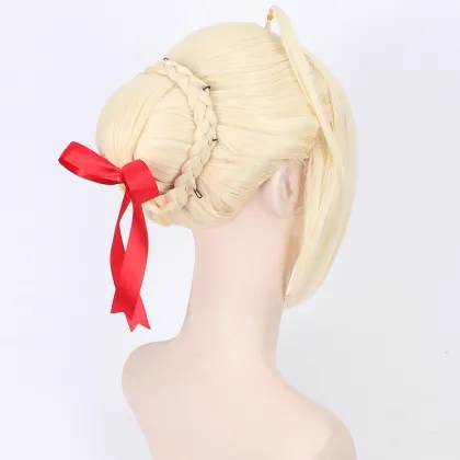 Gold and Gray Saber Cosplay Wig - Fate/stay Night