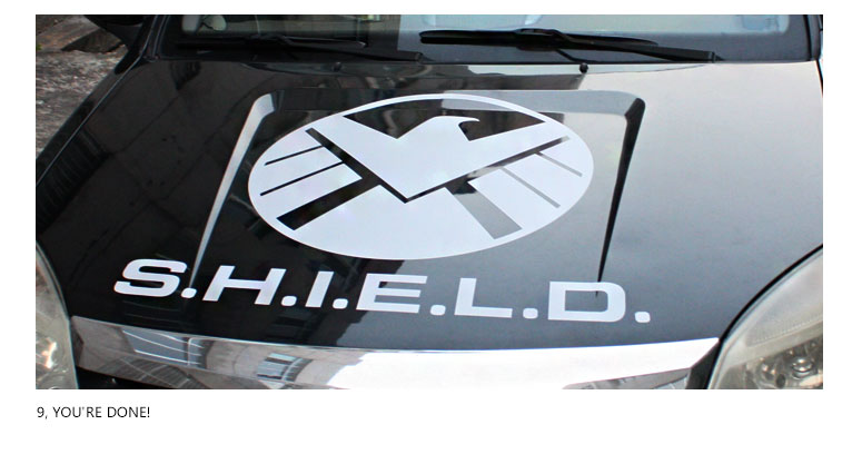 Creative Shield Agent Logo Car Stickers Decals Exterior Car Body Door &  Waist Line Rear Windshield Decoration Auto Accessories, High Quality  Creative Shield Agent Logo Car Stickers Decals Exterior Car Body Door