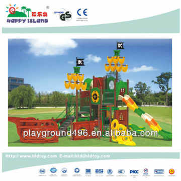 Outdoor Playground Slide System Happy Island