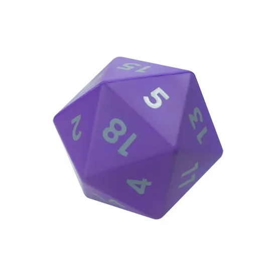 Customized 20-Sided PU Foam Dice with Logo - Hot Selling Squeeze Toy