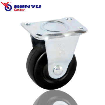 Light-duty 1.5/2/2.5/3 Inch Fixed Rubber Trolley Casters