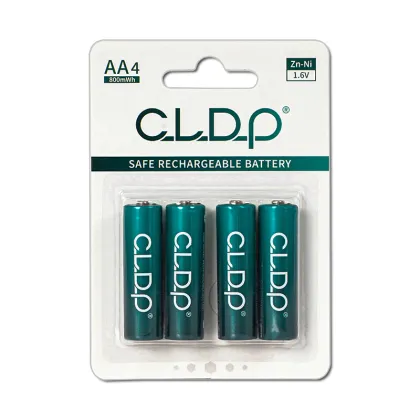 CLDP 1.6V 800mWh Zn-Ni rechargeable double a battery