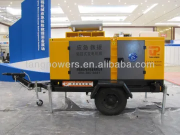 250kw Silent diesel generator with wheels in stock