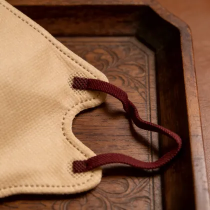 Camel Pink Fold Face Mask