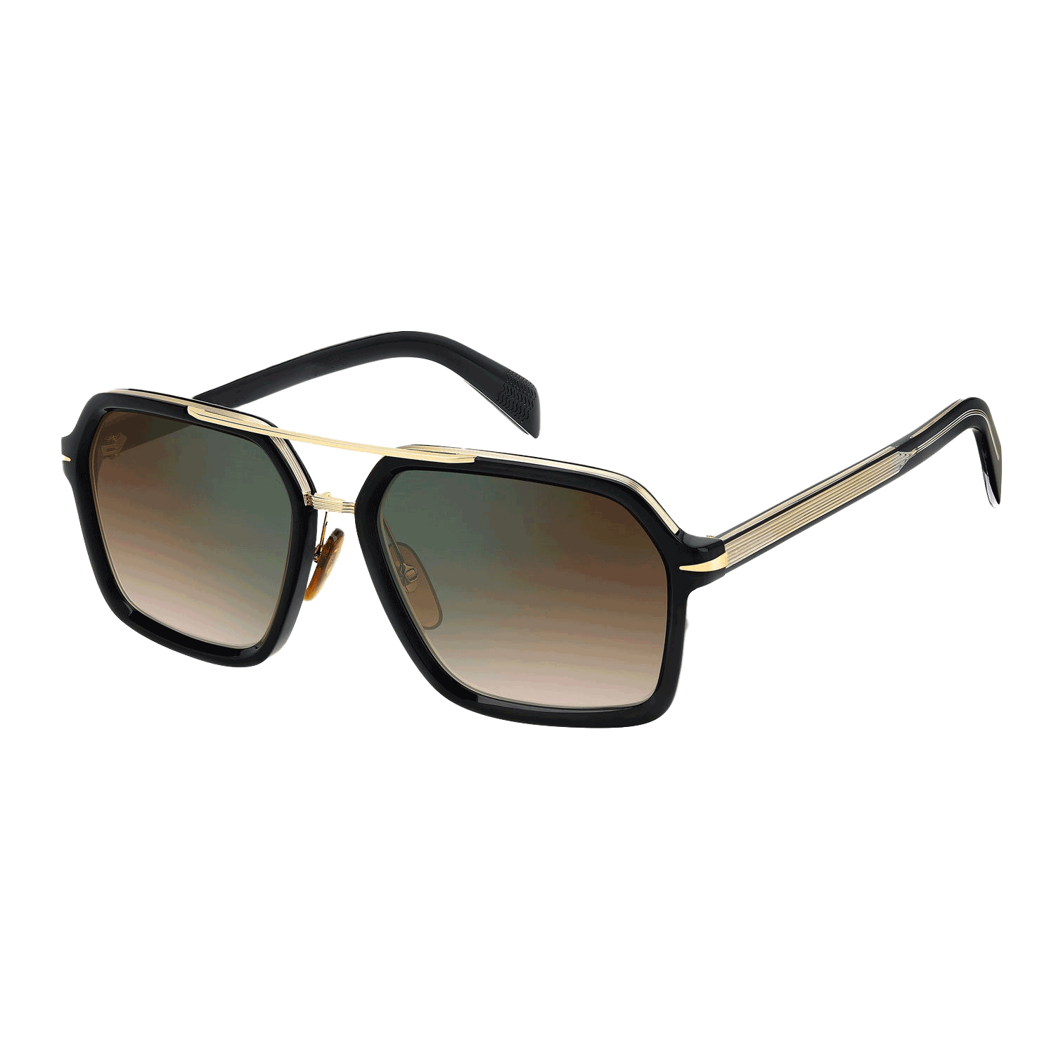 Vintage Square Double Bridge Sun Glasses