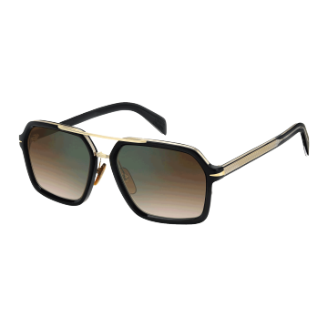 Vintage Square Double Bridge Sun Glasses