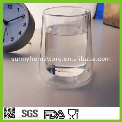 pyrex double wall water cup