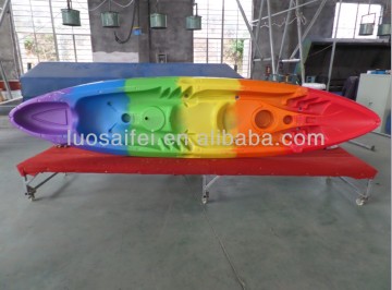 hot sale family 2+1 seater kayak manufacturer plastic