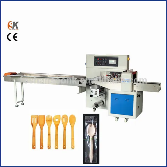 SK-W250 Horizontal Rotary Pillow Popcorn Cookie Packaging Machine