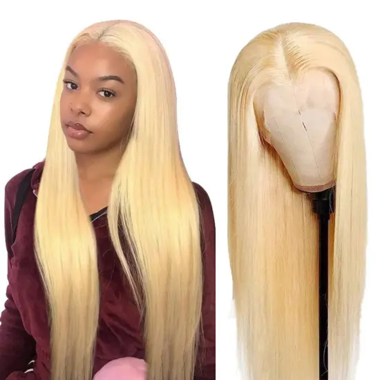 Uniky 613 Blonde HD Full Lace Wigs Raw Virgin Human Hair Lace Front Wig for Black Women Peruvian 360 Lace Closure Frontal Wigs