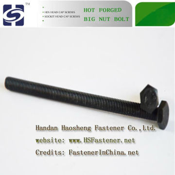 hex bolts din933 carbon steel , plate zinc bolt (ISO9001)