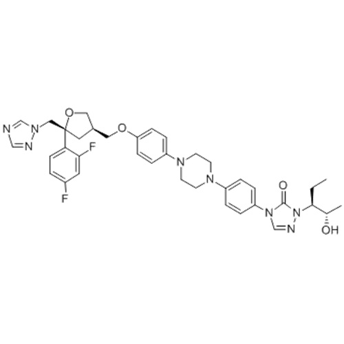 डी-threo-Pentitol, 2,5-anhydro-1,3,4-trideoxy-2-सी (2,4 difluorophenyl) -4 - [[4 [4 [4 [1 - [(1S , 2S) -1-इथाइल-2-hydroxypropyl] -1,5-dihydro-5-oxo-4H-1,2,4-triazol-4-yl] फिनाइल] -1-piperazinyl] phenoxy] मिथाइल] -1 - (1H-1,2,4-triazol-1-yl) कैस 171228-49-