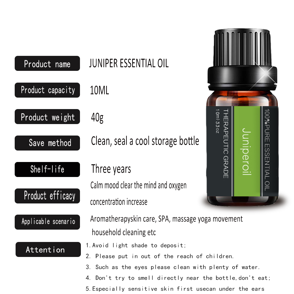 Natural Organic Pure Juniper Berry Essential Oil Massage