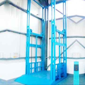 Factory Electric Cargo Elevator 400KG 500Kg Rail Guide Cargo Lift