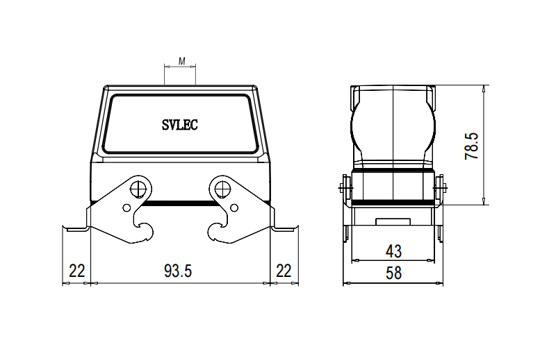 H16B Surface entry metal hoods