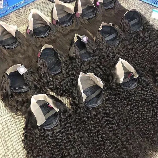 13X4 4x4 5x5 13x6 water wave wig Glueless hd lace wig Vendor Unprocessed Brazilian pre plucked real human hair wig