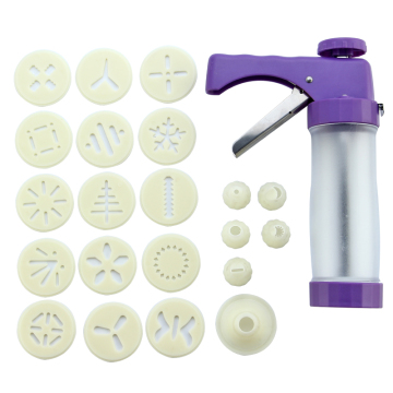 Roestvrij staal ABS Cookie Stamp Gun-set