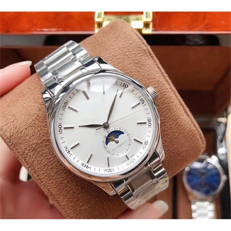 Elegant Men's Automatic Mechanical Watch with Steel Band