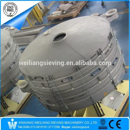 Hot sale fine powder tumbler screening machine for sea salt edible salt