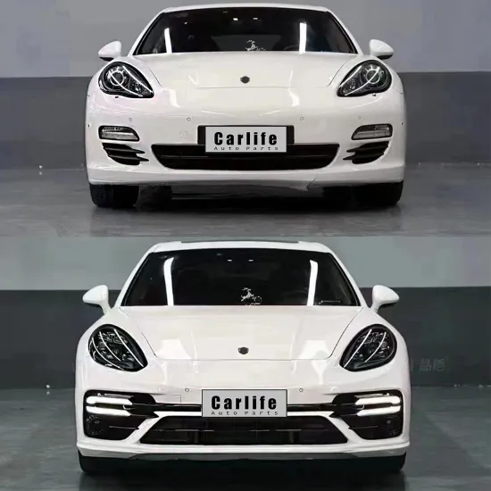 Car Auto Body Kit for Porsche Panamera 970 (2008-2016) - Upgrade 971 Turbo S Model (Includes Headlights and Front Bumper Assembly)