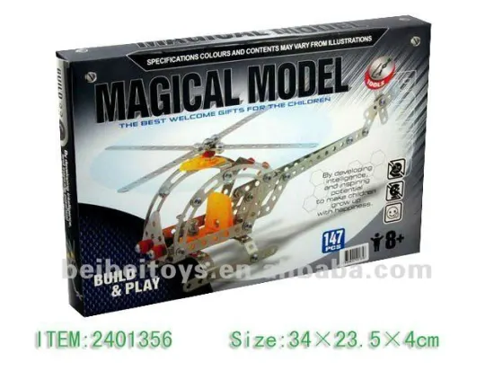 147 Pcs 3D Metal Puzzle / DIY Metal Construction Set