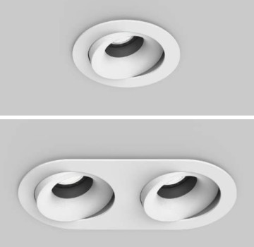 ECOJAS A1382 7W Slim Round Adjustable GU5.3 LED Downlight