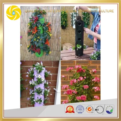 home garden cylinder iron flower planter box steel flower pots for decorations