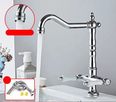 Professional Double UPC Spray Head Kitchen Faucet Replacements