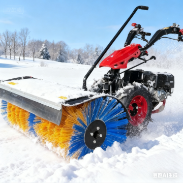 Effiziente 15-PS-Benzin-Schneekehrmaschine für den gewerblichen und privaten Einsatz