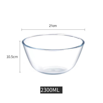 Clear glass bowl Modern simplicity Children's fruit noodle bowl Home salad bowl Egg bowl with noodles