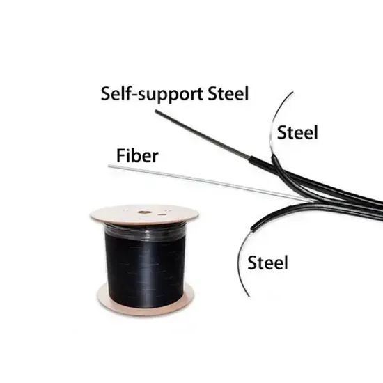 1km Outdoor FTTH Fiber Cable with Messenger Wire